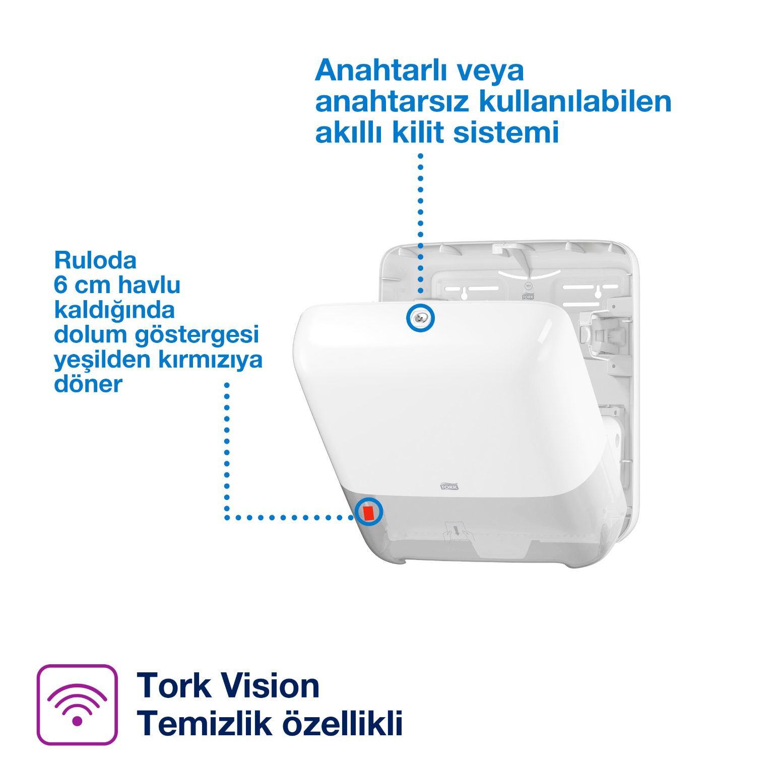 Tork 551000 Matic® Hareketli Havlu Dispenseri Beyaz #2