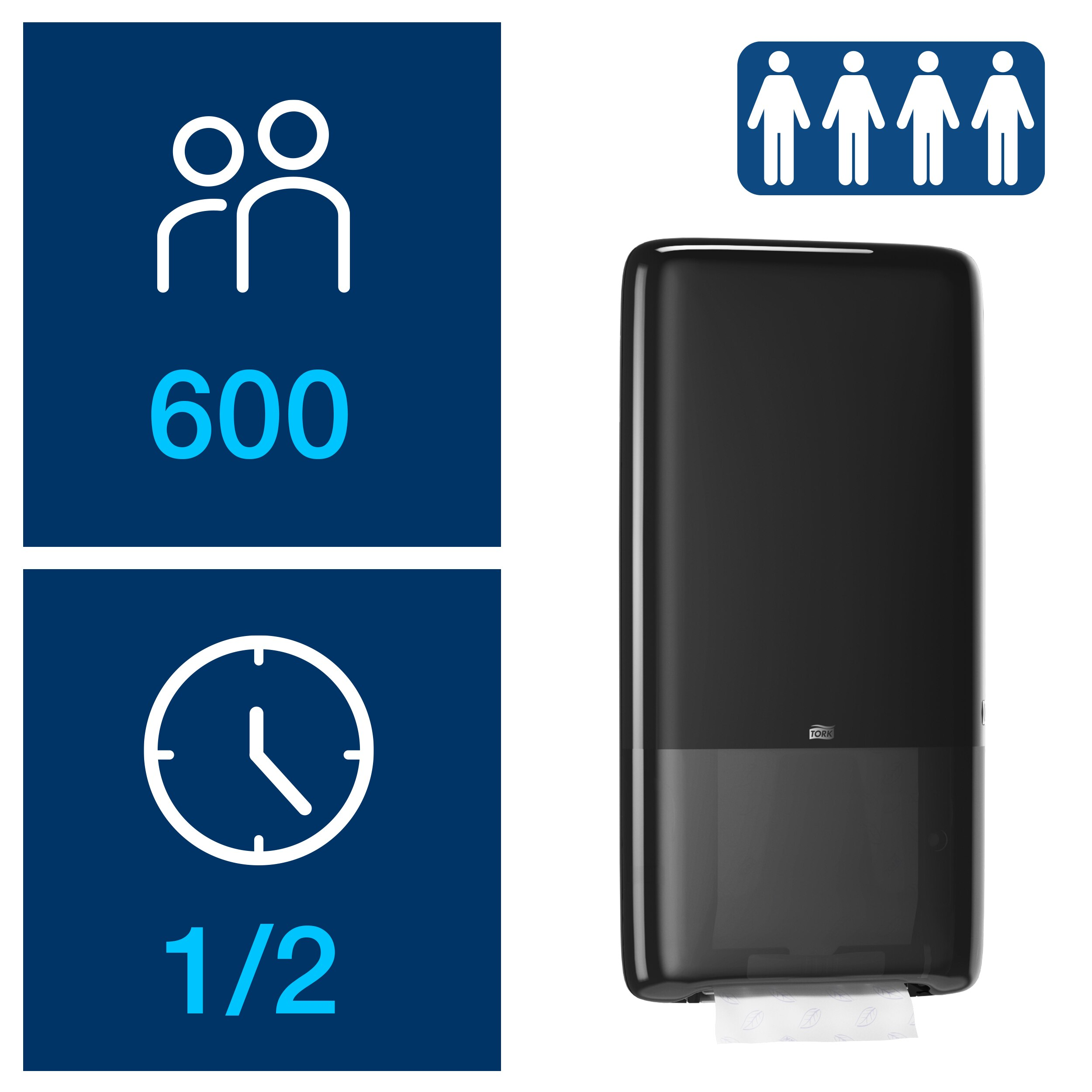 Tork 552500 Peakserve™ Havlu Dispenseri Siyah #4