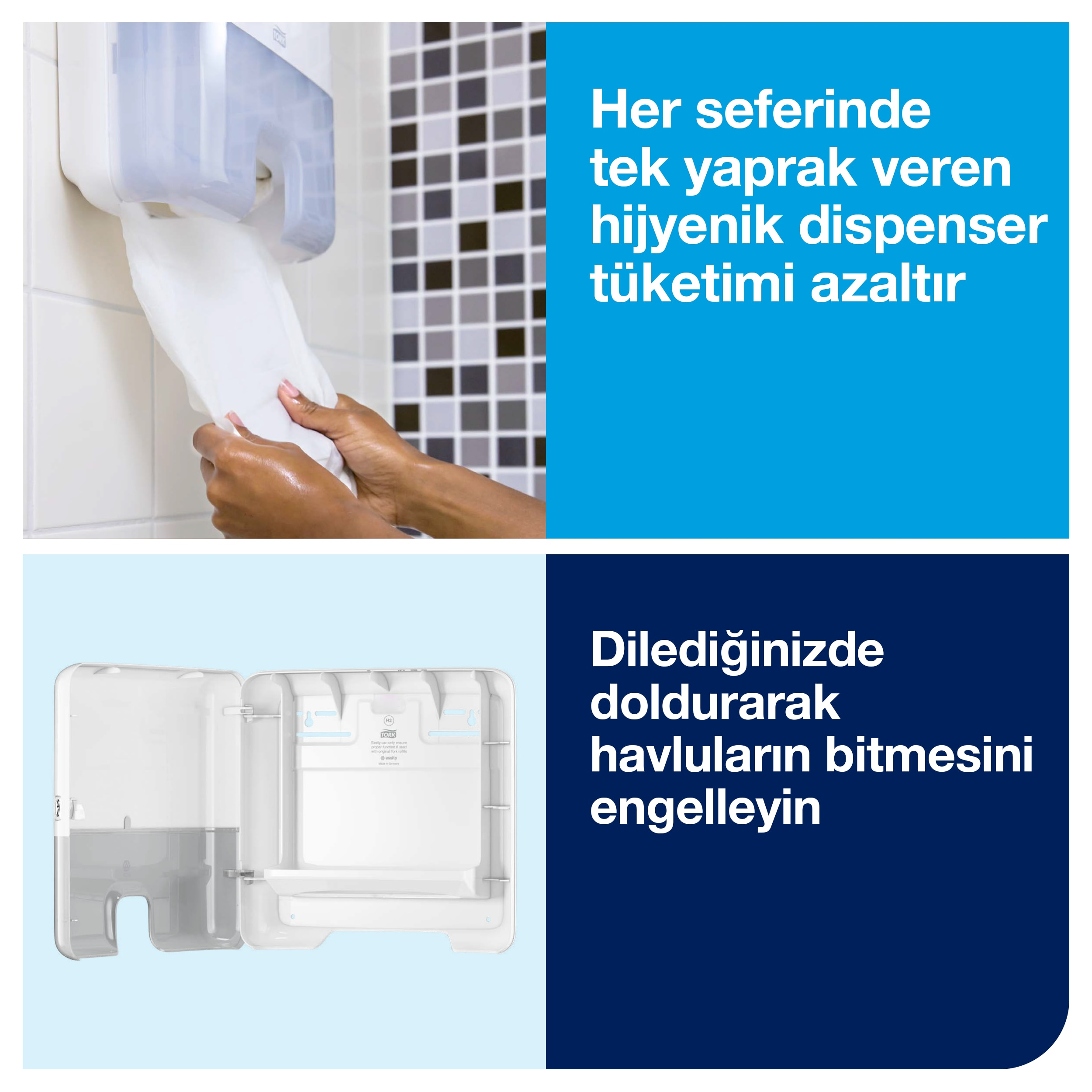 Tork 552100 Xpress® Z Katlı Havlu Dispenseri Beyaz #4