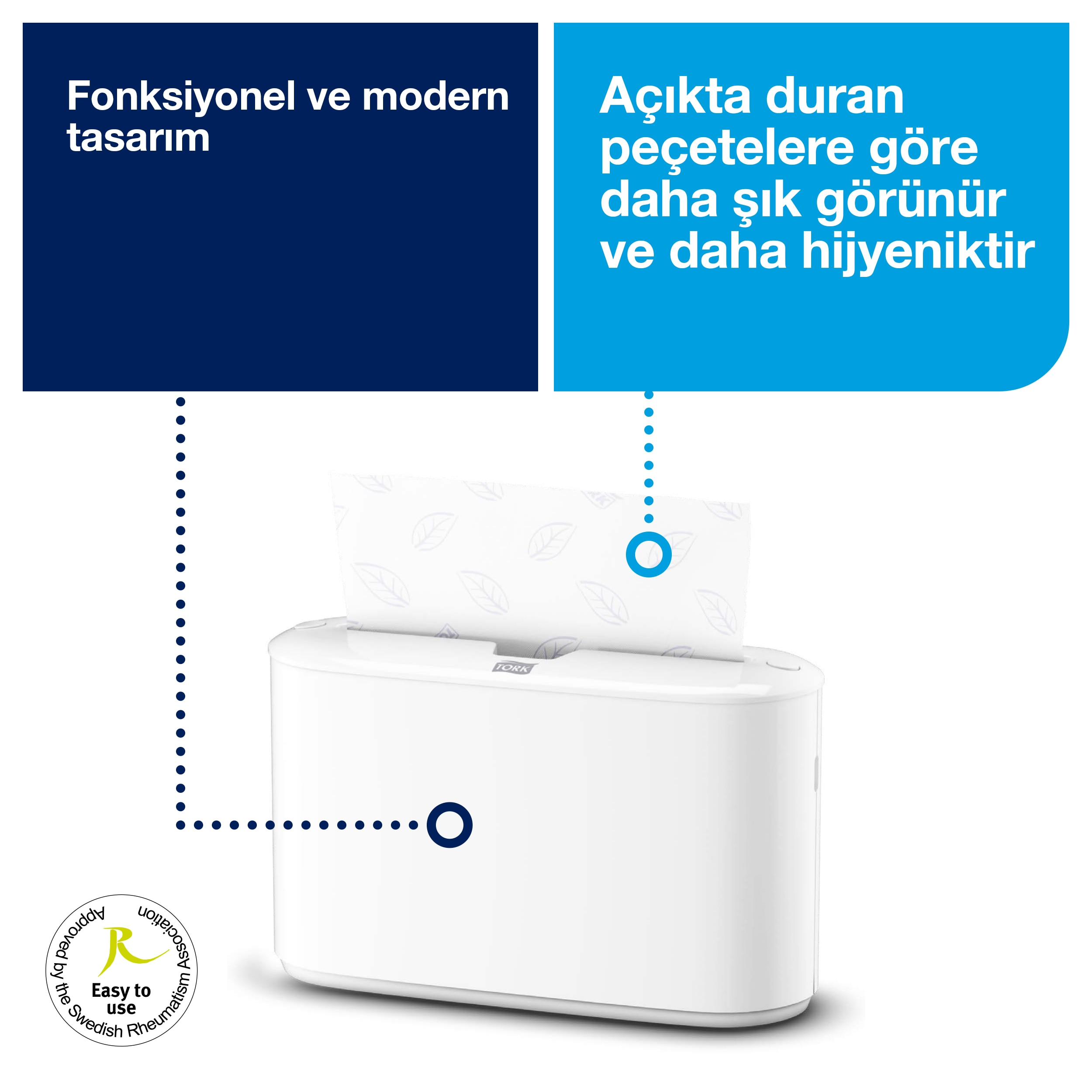 Tork 552200 Xpress® Z Katlı Havlu Dispenseri Masaüstü Beyaz #2