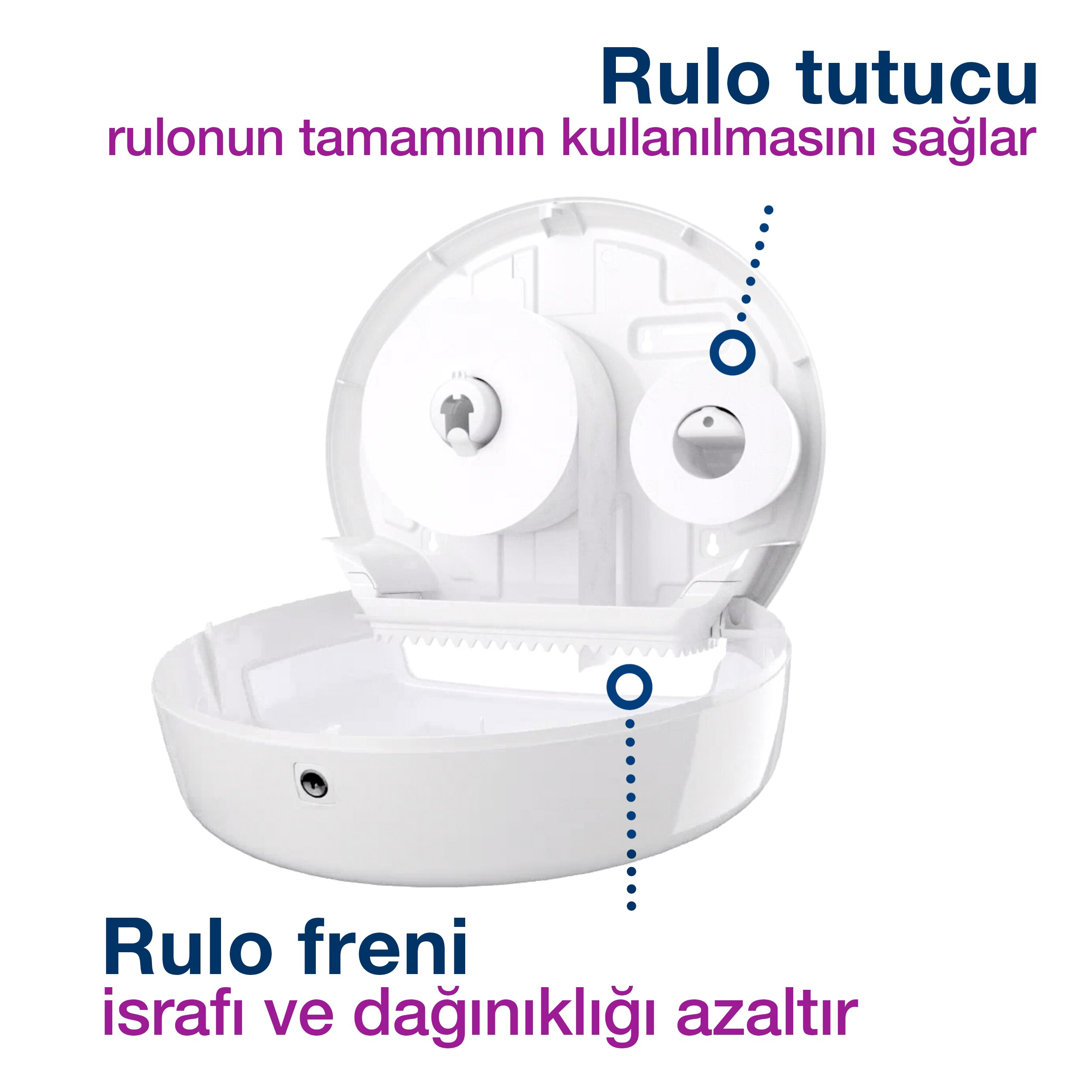 Tork 555000 Jumbo Tuvalet Kağıdı Dispenseri Siyah #3