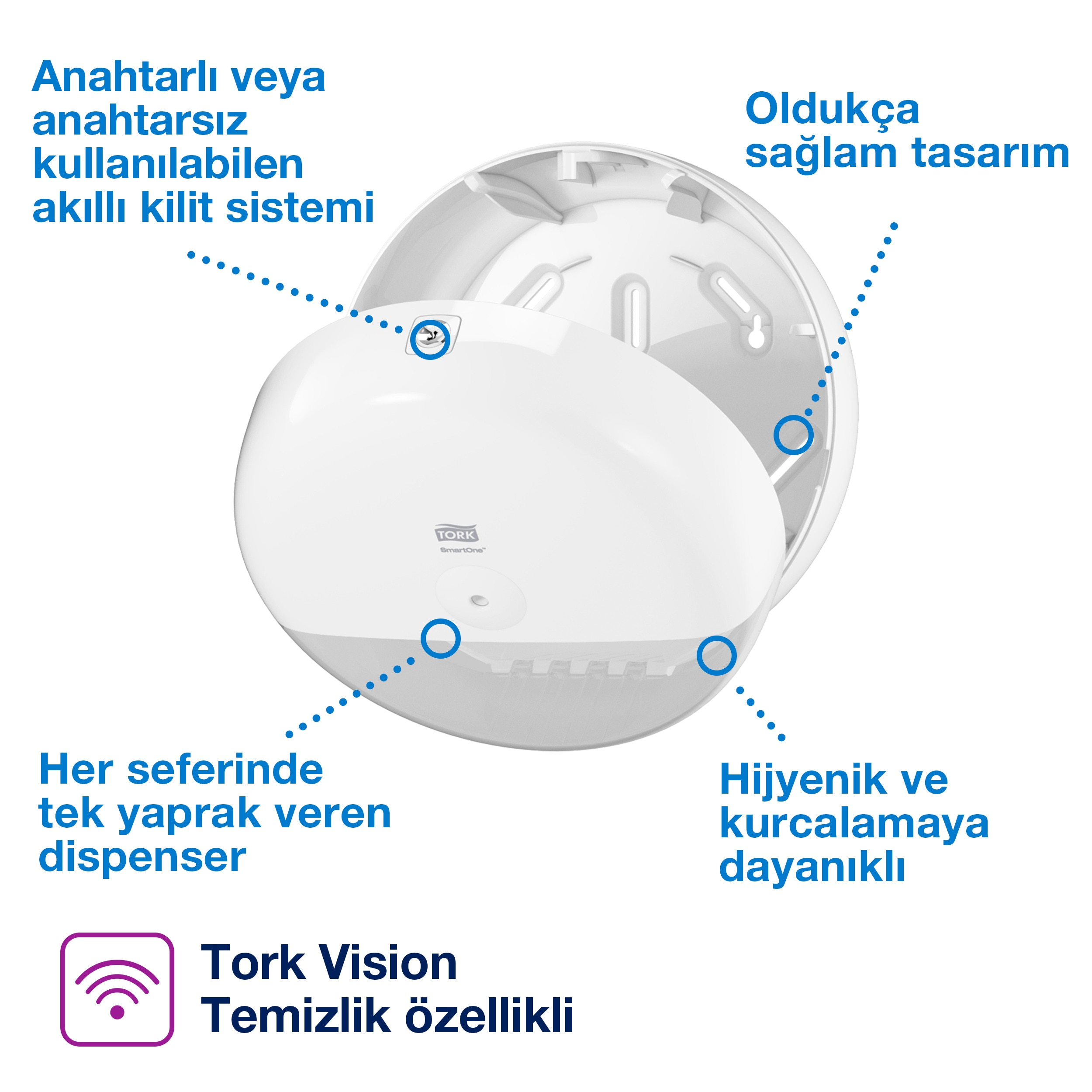 Tork 680000 Smartone Dispenseri Beyaz #3