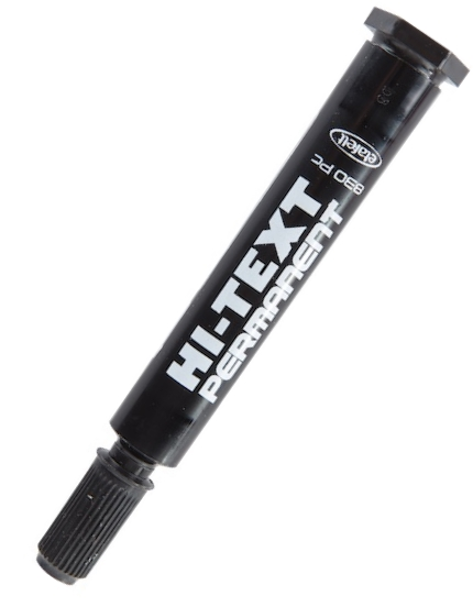 Hı-Text Permanent Marker Kesik Uçlu 830Pcs Siyah Koli Kalemi