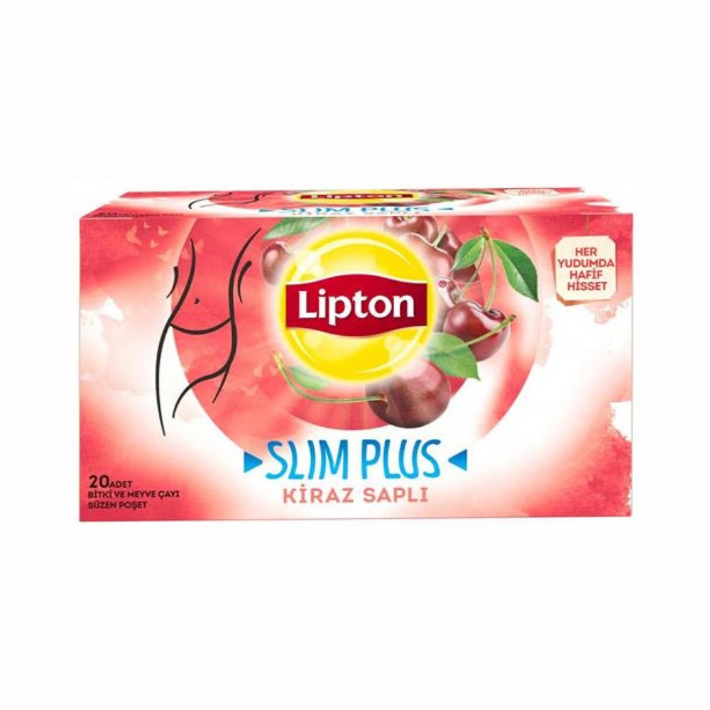 Lipton Bitki Çayı Slim Plus Kiraz Saplı 20 Li
