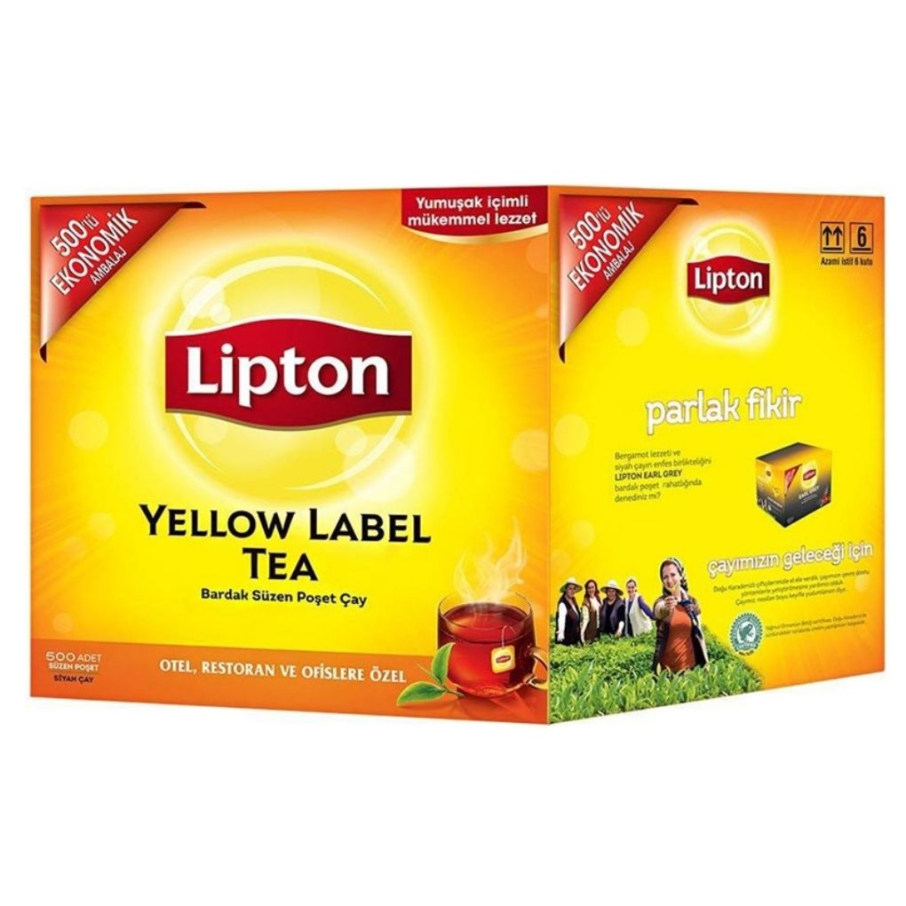 Lipton Yellow Label 2 gr 500\'lü Bardak Poşet Çay