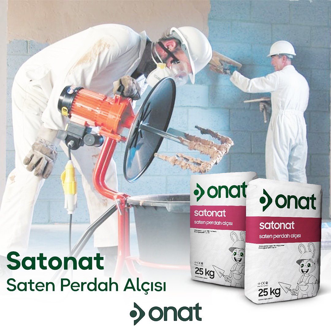 Onat Saten Alçı 25KG Satonat