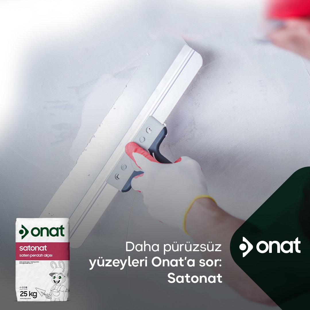 Onat Saten Alçı 25KG Satonat