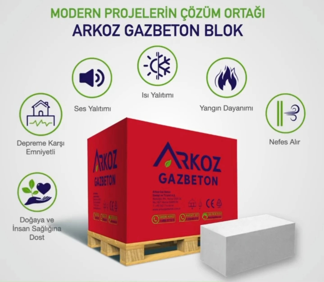 Arkoz Gazbeton 12,5luk