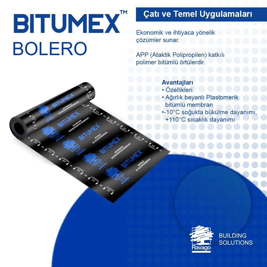 Bitumex Bolero BP300 Membran 3mm (38 kg)