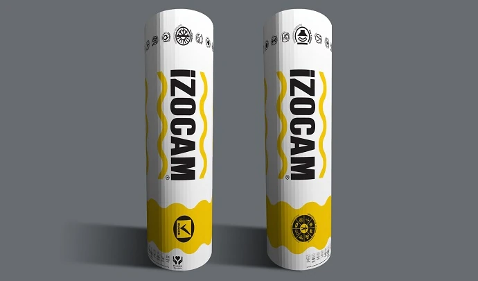 İzocam Cam Yünü Çatı Şiltesi Folyosuz Ara Bölme Levhası (9,6m2/Top)