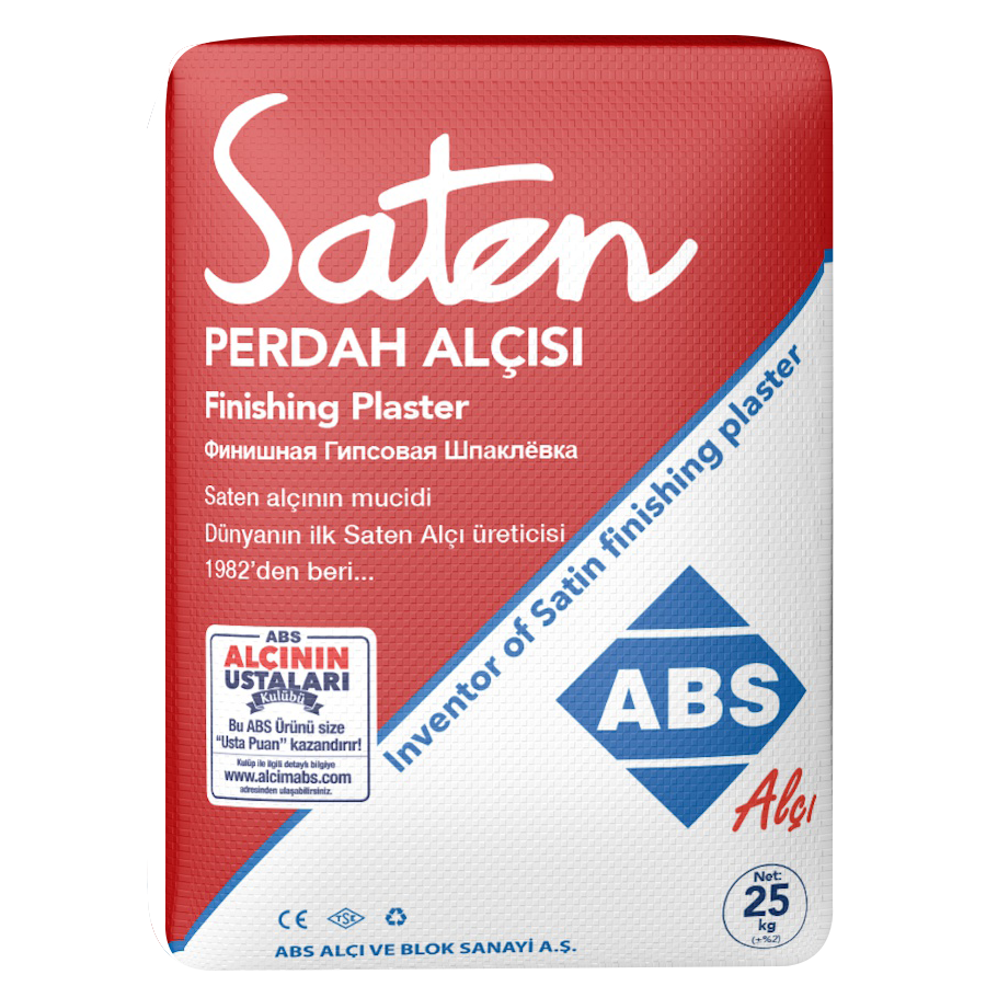 ABS Saten Alçı 25KG