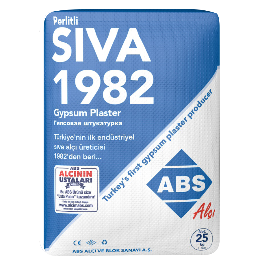 ABS Sıva Alçı 25KG & Kaba Alçı -El Alçı