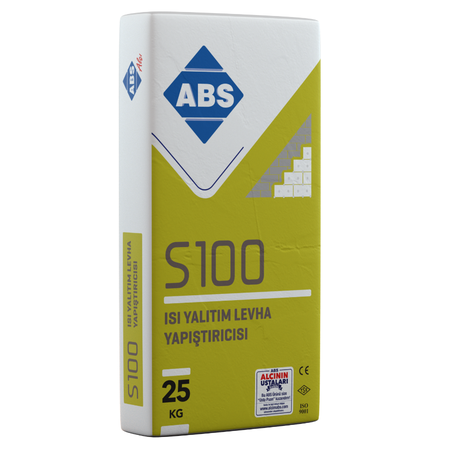 ABS Isı Yalıtım Mantolama Yapıştırıcı 25KG S100
