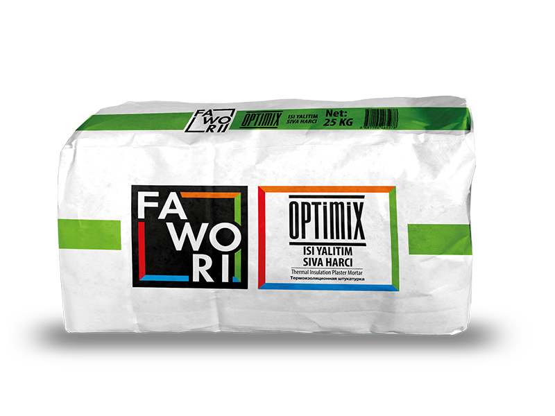 Fawori Optimix Isı Yalıtım Mantolama Sıvası Elyaflı 25KG