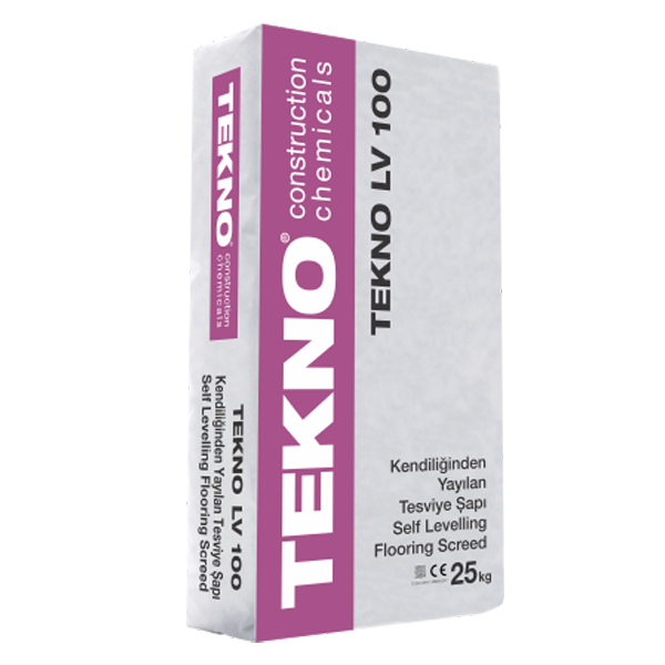 Tekno TeknoLV100 Kendiliğinden Yayılan Hazır Şap 25KG