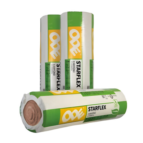 ODE Starflex Cam Yünü Çatı Şiltesi Folyosuz Ara Bölme Levhası (9,6m2/Top)