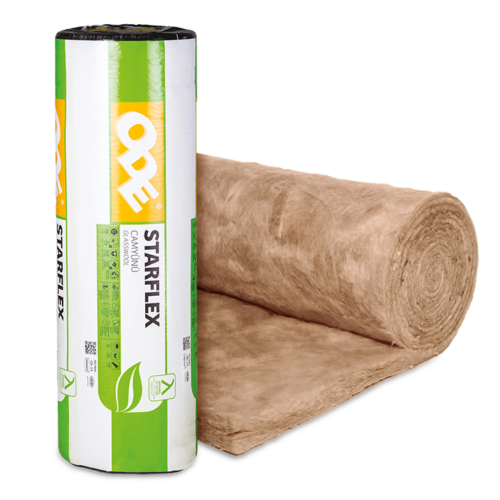 ODE Starflex Cam Yünü Çatı Şiltesi Folyosuz Ara Bölme Levhası (9,6m2/Top)