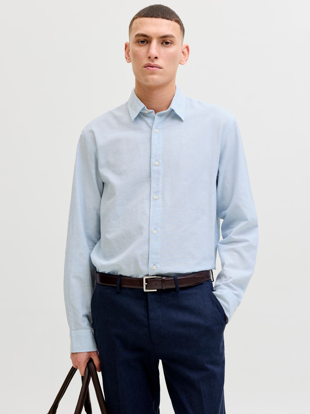 JJEBREEZE LINEN BLEND SHIRT L/S SN