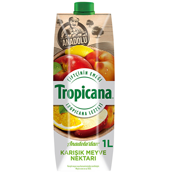 TROPICANA KARISIK MEYVELI IÇECEK 1L