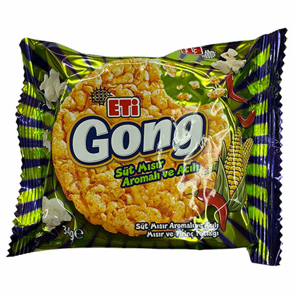 ETİ GONG SÜT MISIR VE ACILI 34 G
