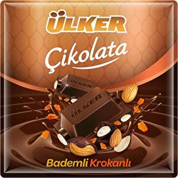 ÜLKER ÇIKOLATA SÜTLÜ BADEMLI 60GR