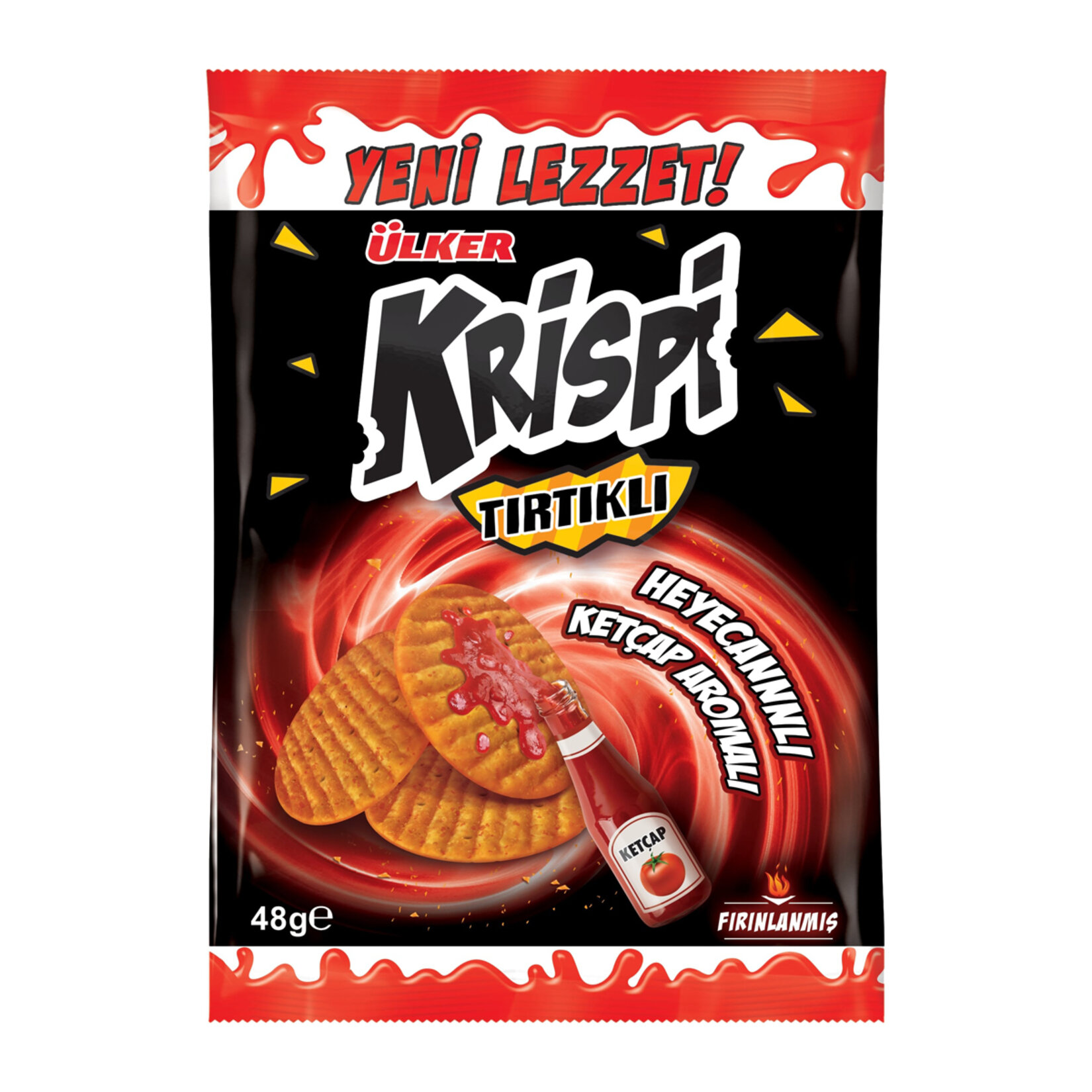 ÜLKER KRISPI TIRTIKLI KETÇAP 48G