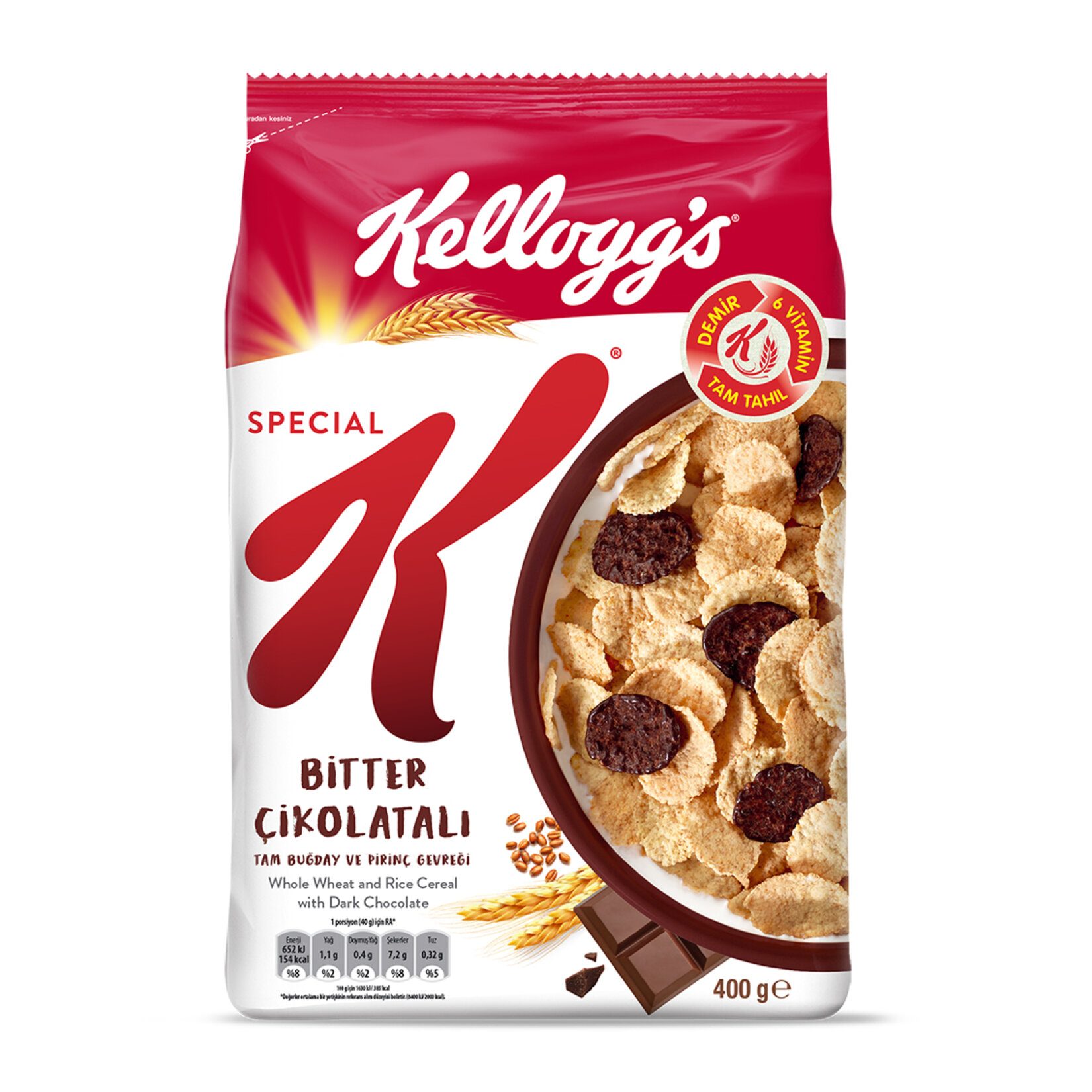 KELLOGS SPECIAL BITTER ÇIKOLATA 400G