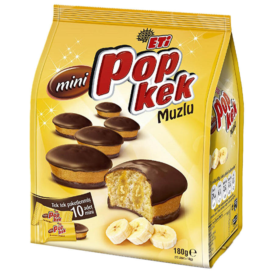 ETİ POPKEK MİNİ MUZLU KREMALI 180 G