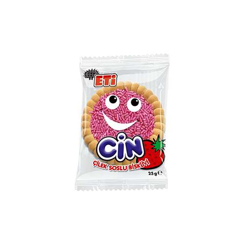 ETİ CİN ÇİLEK SOSLU BİSKÜVİ 25 G