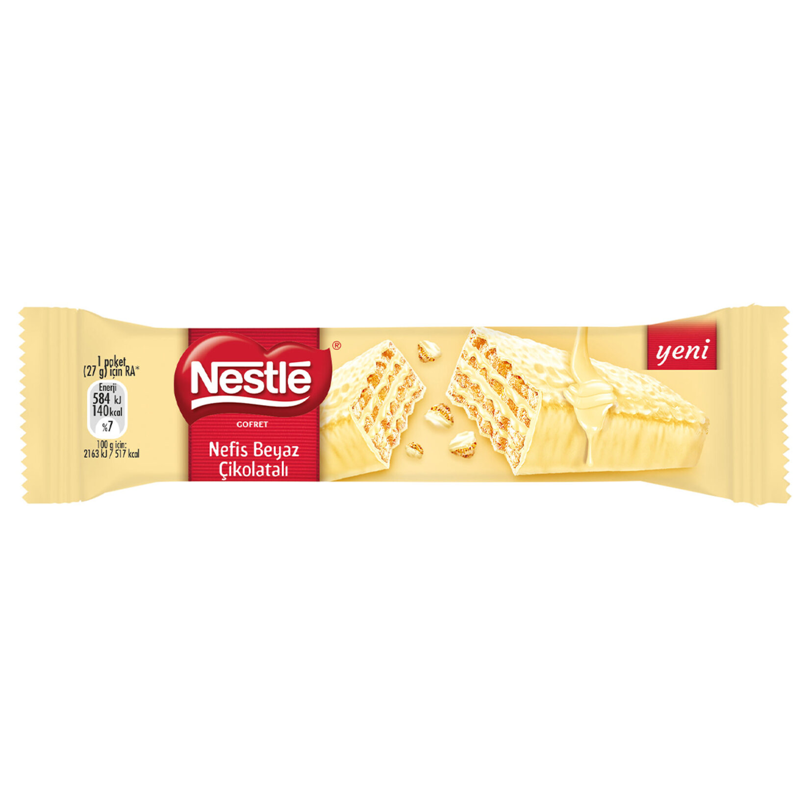 NESTLE BEYAZ ÇİKOLATA KAPLAMALI GOFRET 27 G