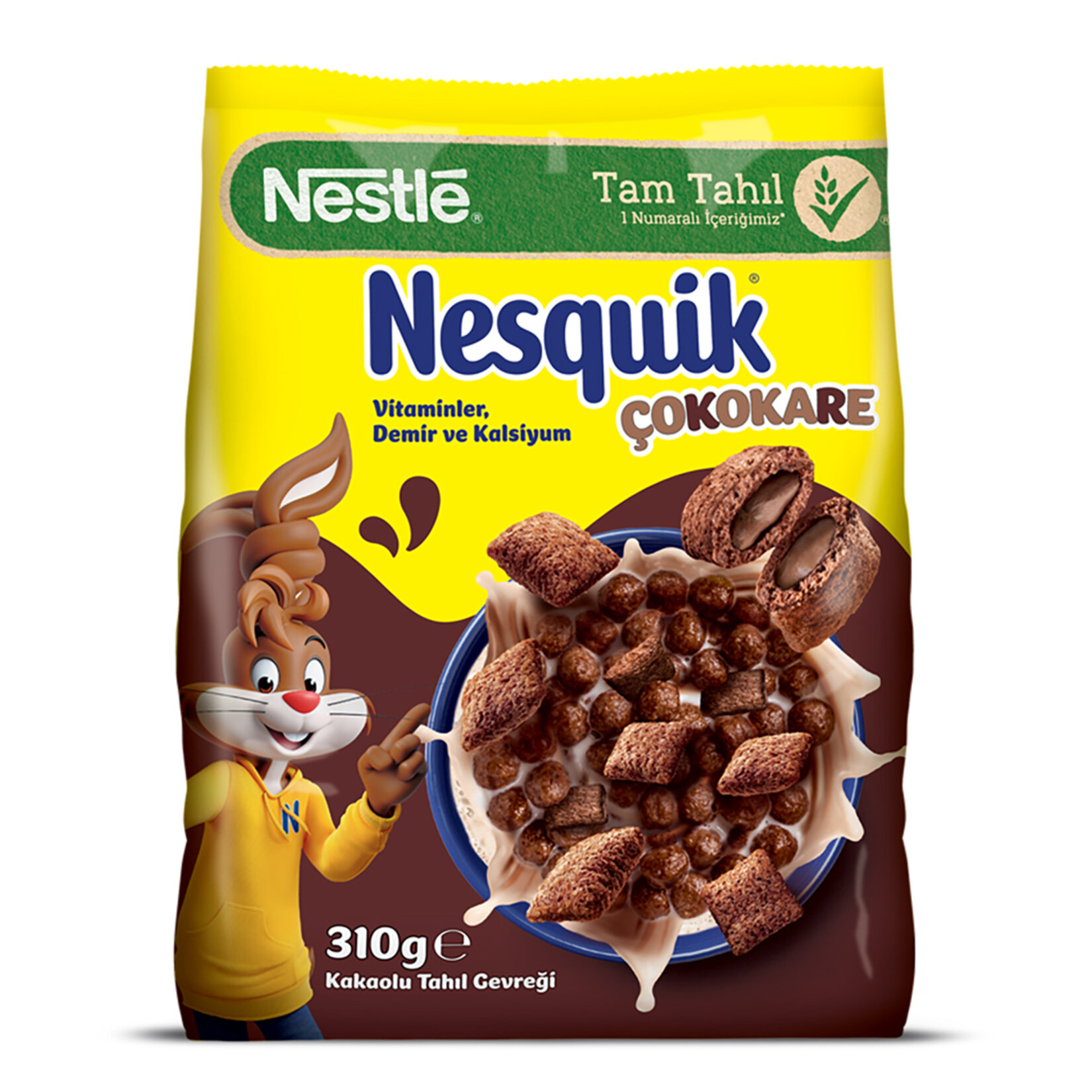 NESTLE NESQUİK ÇOKOKARE ÇİKOLATALI TAHIL GEVREĞİ 310 G