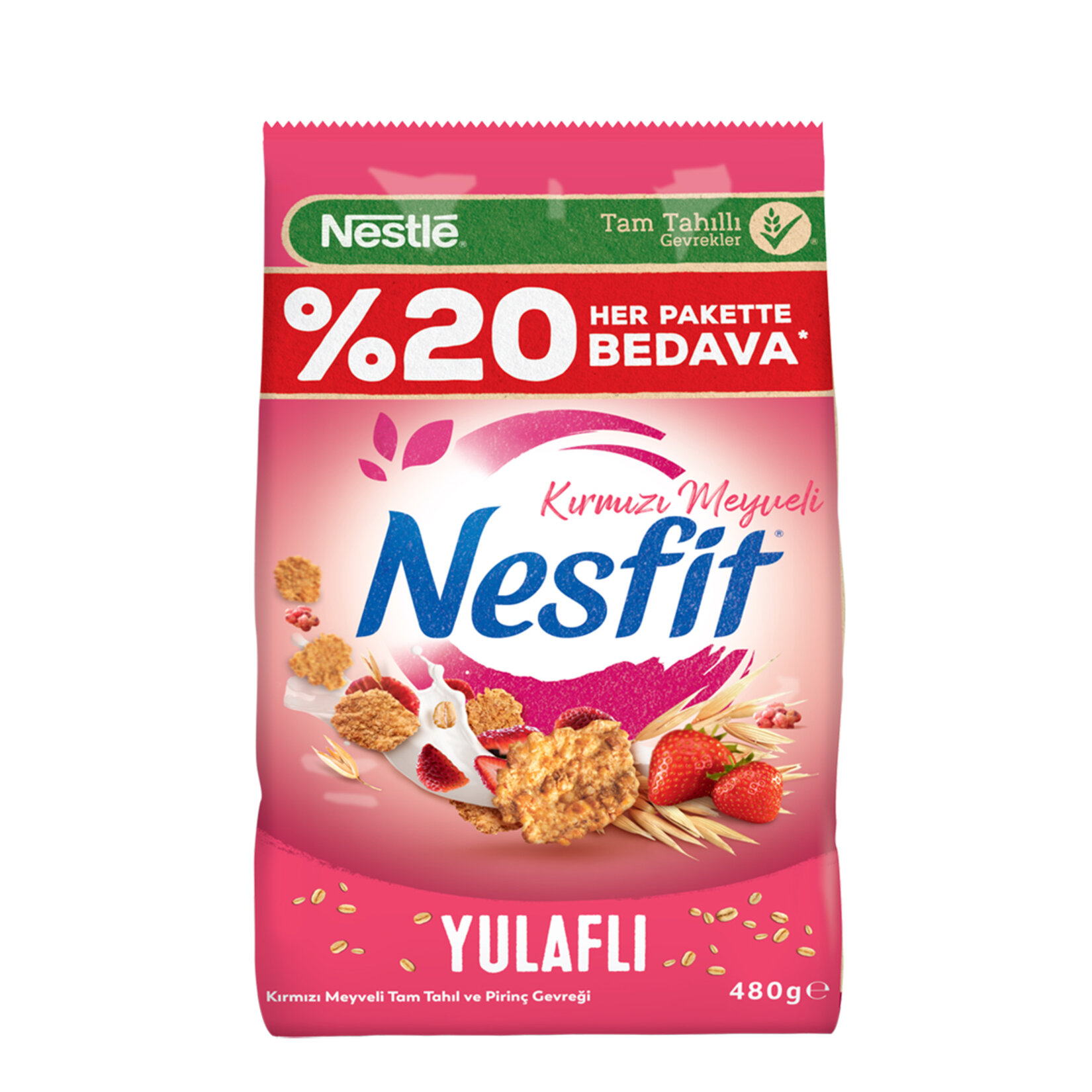 NESFİT KIRMIZI MEYVELİ GEVREK 480 G