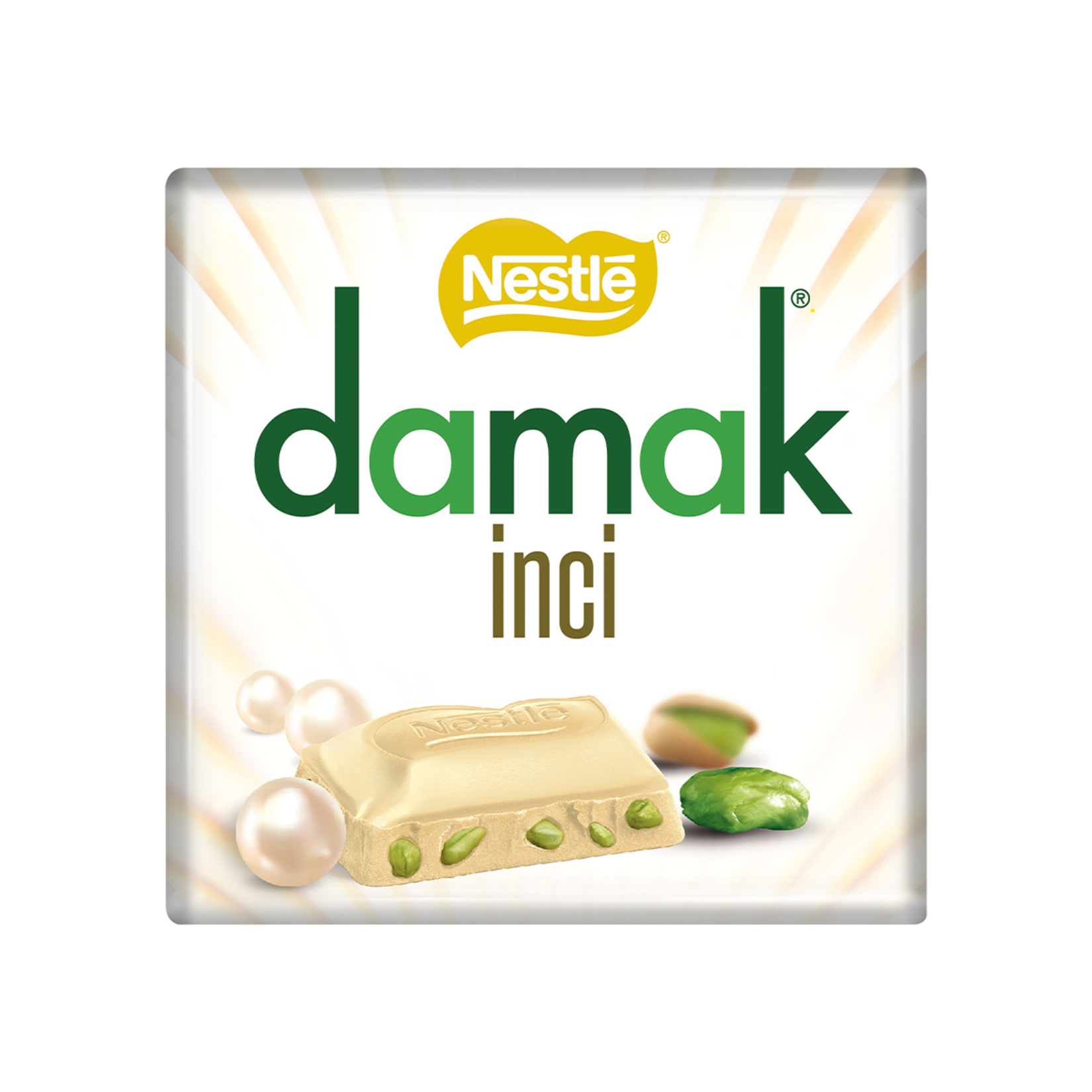 NESTLE DAMAK İNCİ ANTEP FISTIKLI BEYAZ ÇİKOLATA 63 G