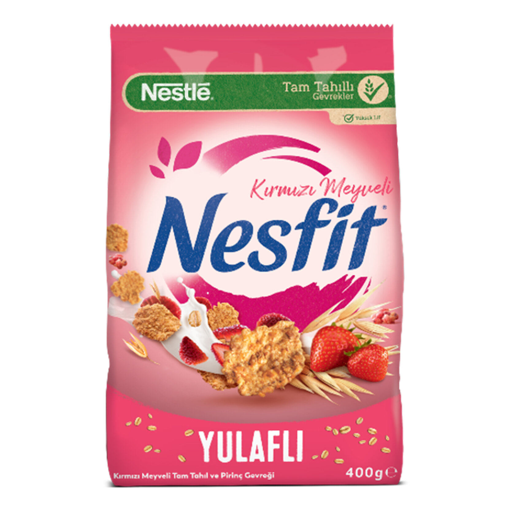 NESTLE NESFİT KIRMIZI MEYVELİ TAM TAHIL VE PİRİNÇ GEVREĞİ 400 G