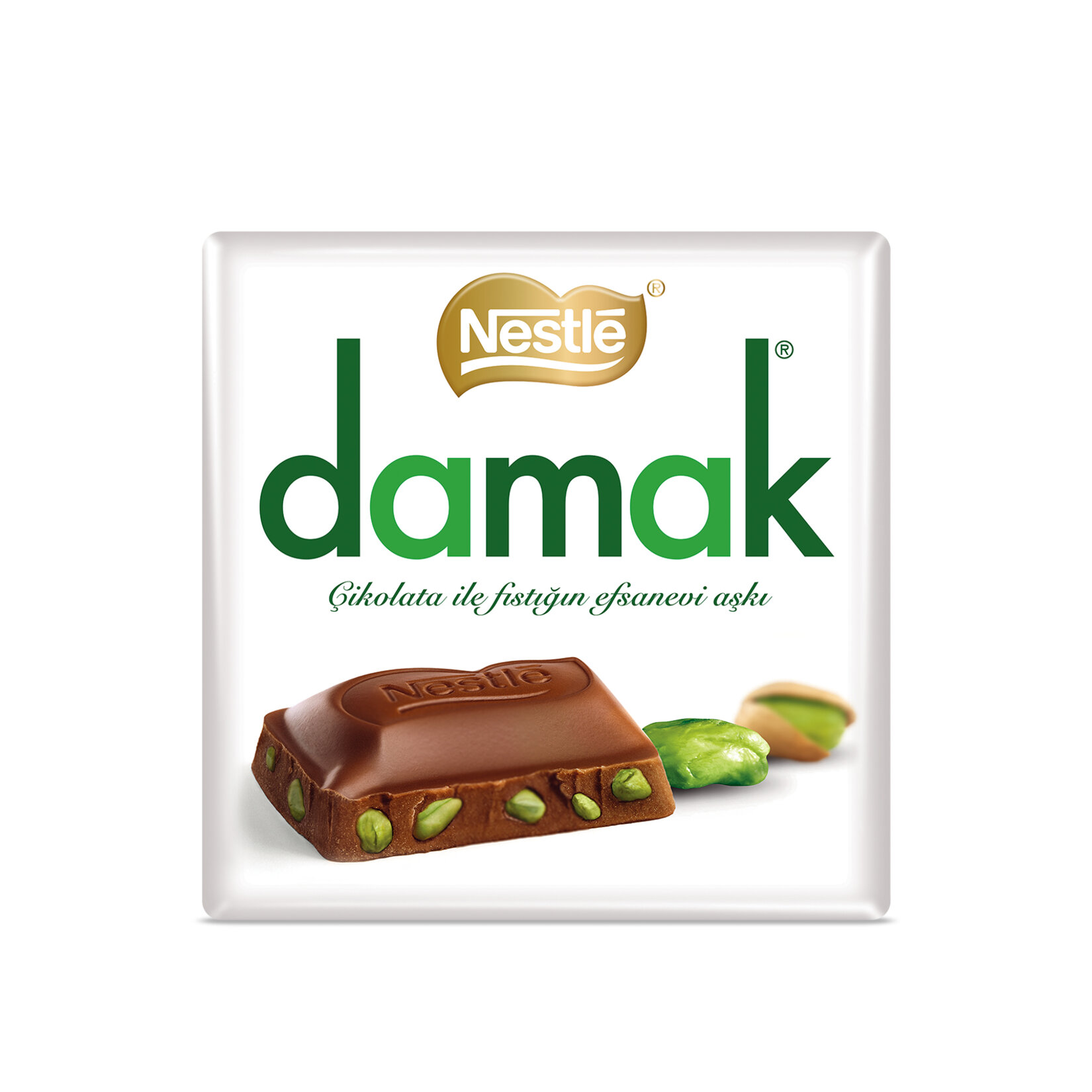 NESTLE DAMAK ANTEP FISTIKLI SÜTLÜ KARE ÇİKOLATA 60 G