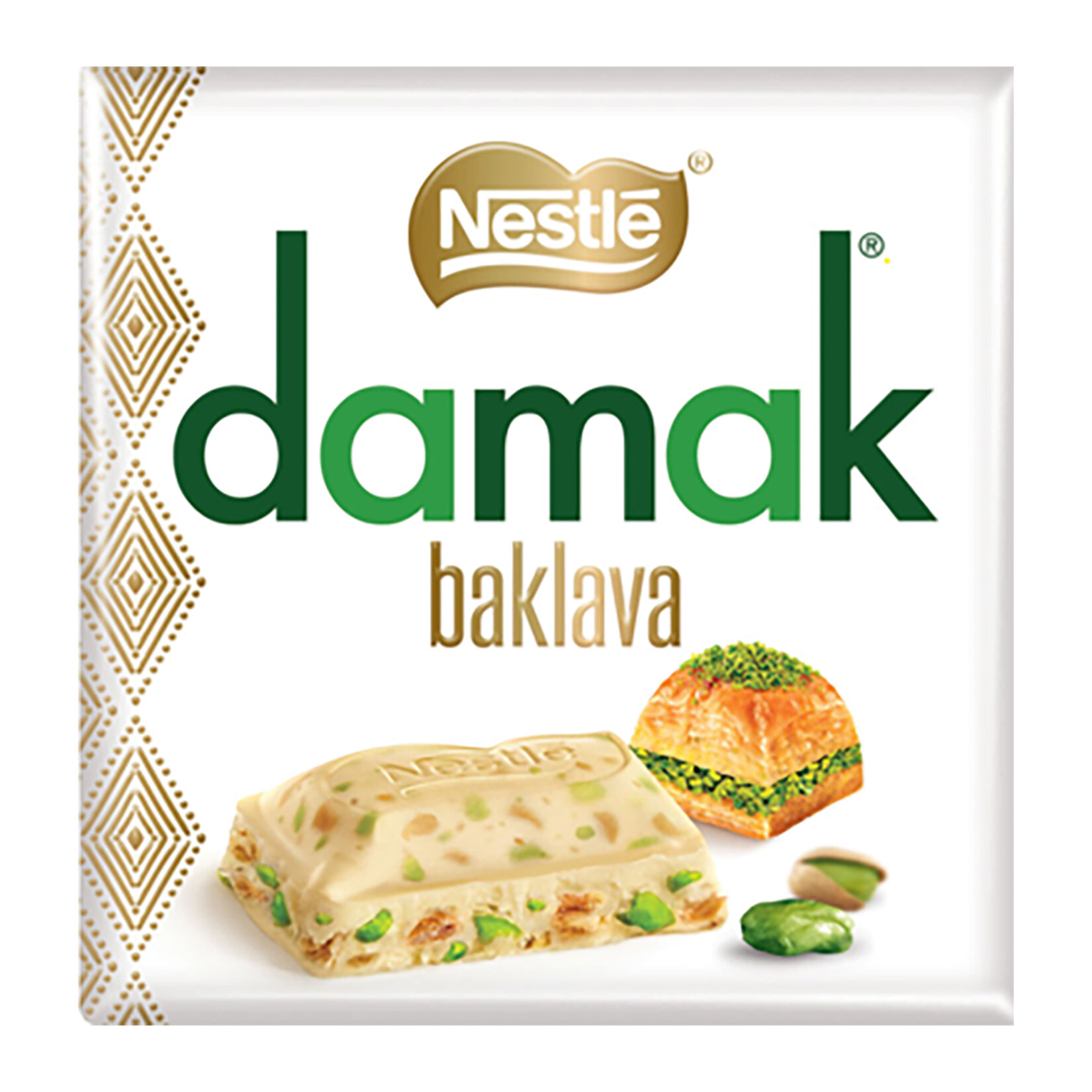 NESTLE DAMAK BAKLAVA ANTEP FISTIKLI BAKLAVALI BEYAZ ÇİKOLATA 60 G