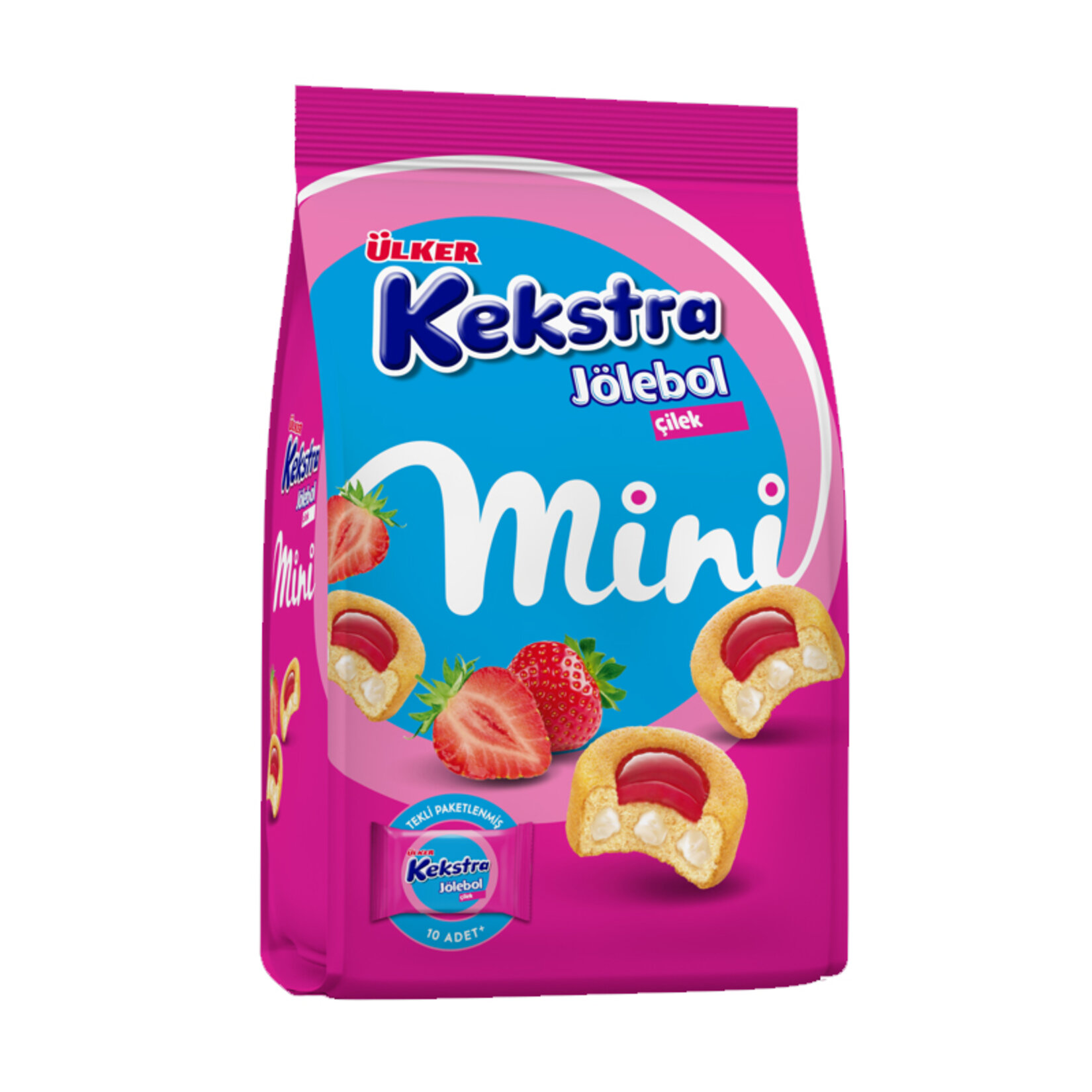 ÜLKER KEKSTRA MİNİ ÇİLEKLİ 150 G