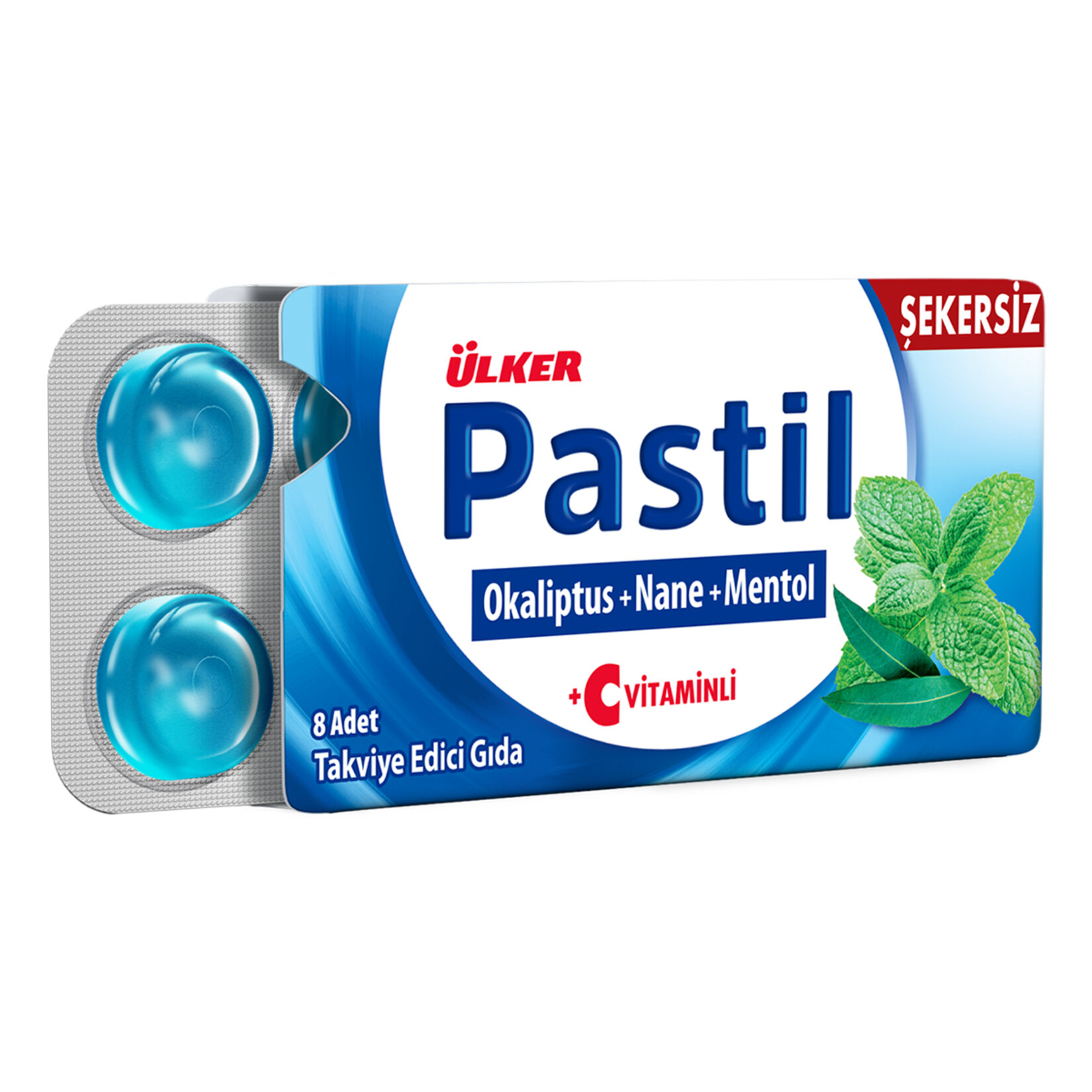 ÜLKER PASTİL OKALİPTUS MENTOL NANE 8 ADET 22.4 G