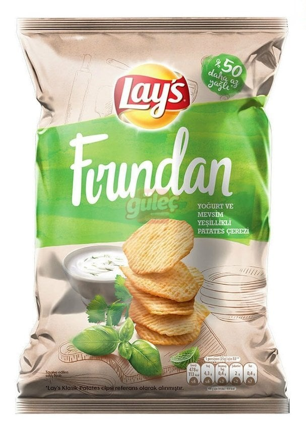 LAYS FIRINDAN YOGURT VE MEVSIM YESILLIKLI 95G