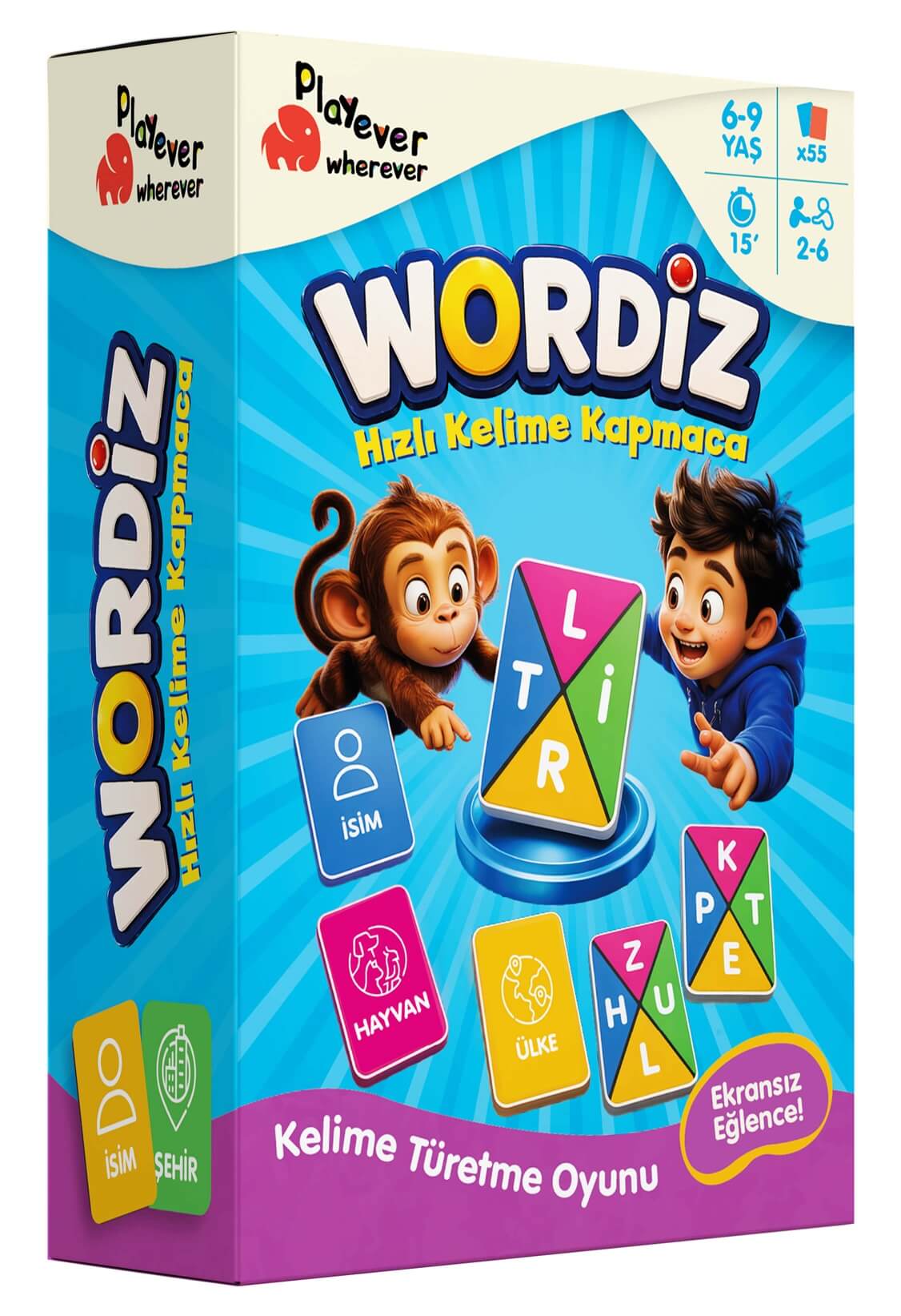 Wordiz Hızlı Kelime Kapmaca ve Hafıza Kart Oyunu