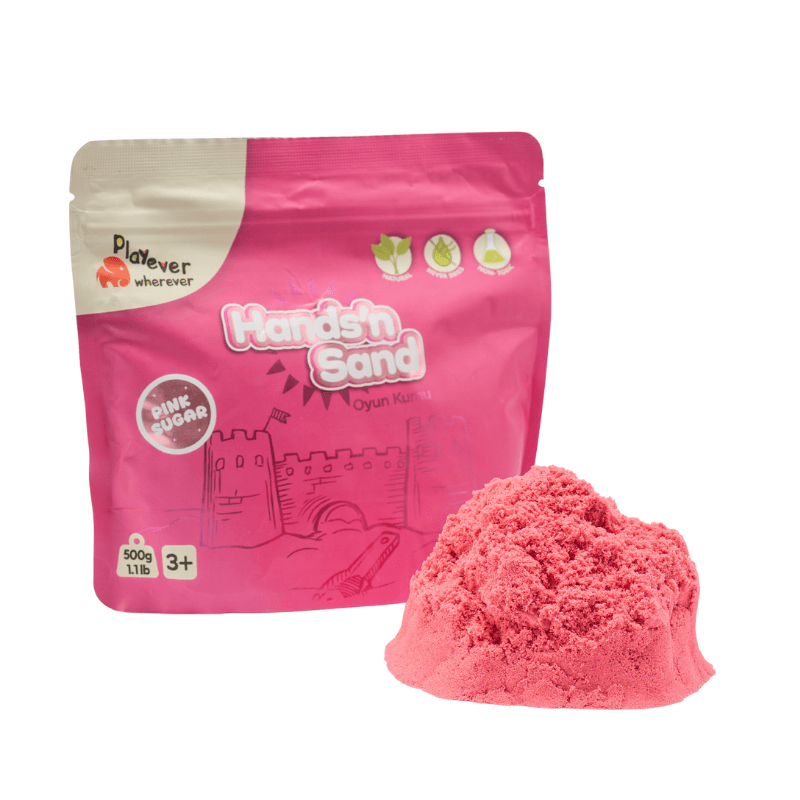Hands'n Sand Doğal Oyun Kumu 500gr - Pembe