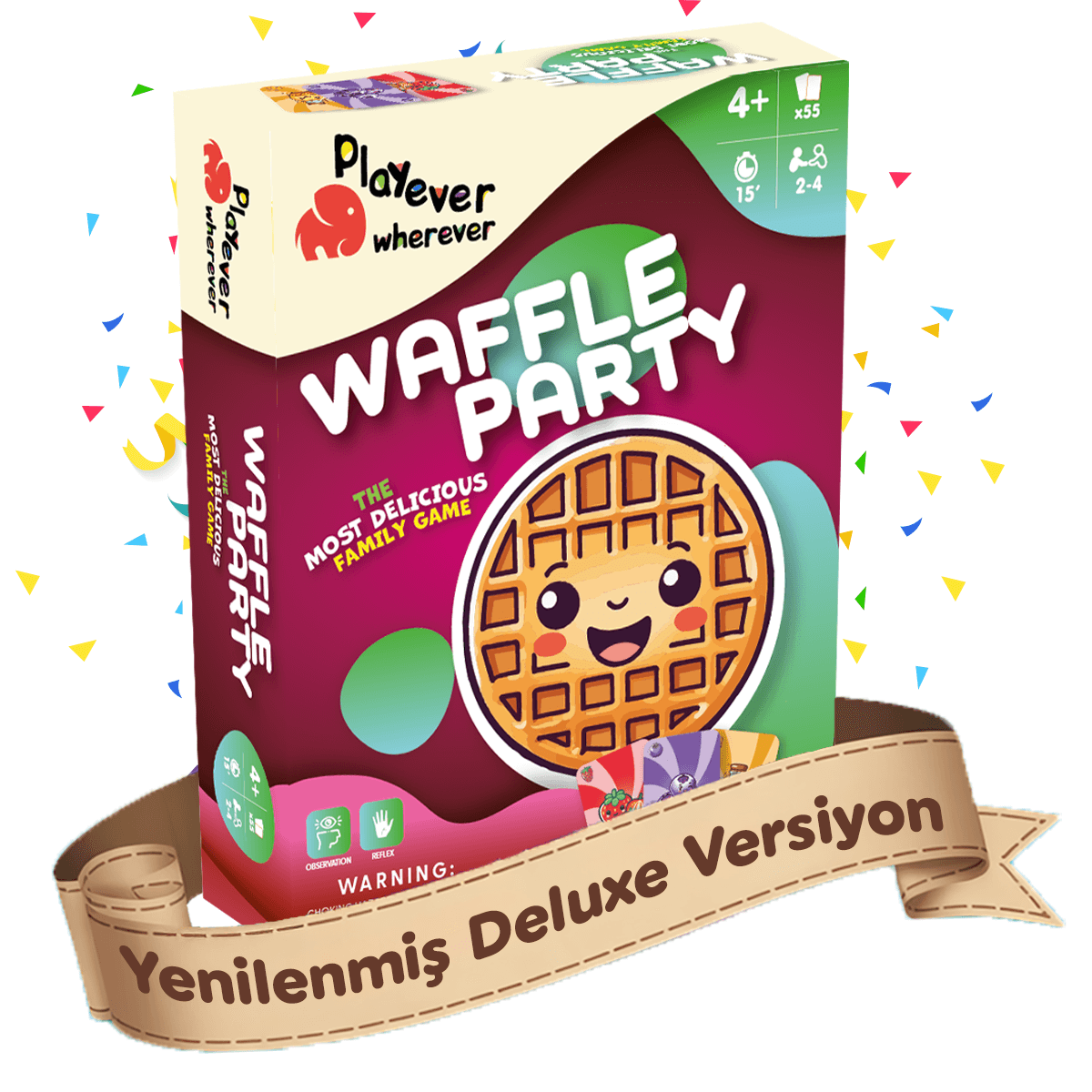 Waffle Party Deluxe - Dikkat, Görsel Algı ve Refleks Geliştiren Kart Oyunu