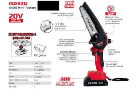 RODEX Akülü Mini Testere 20V