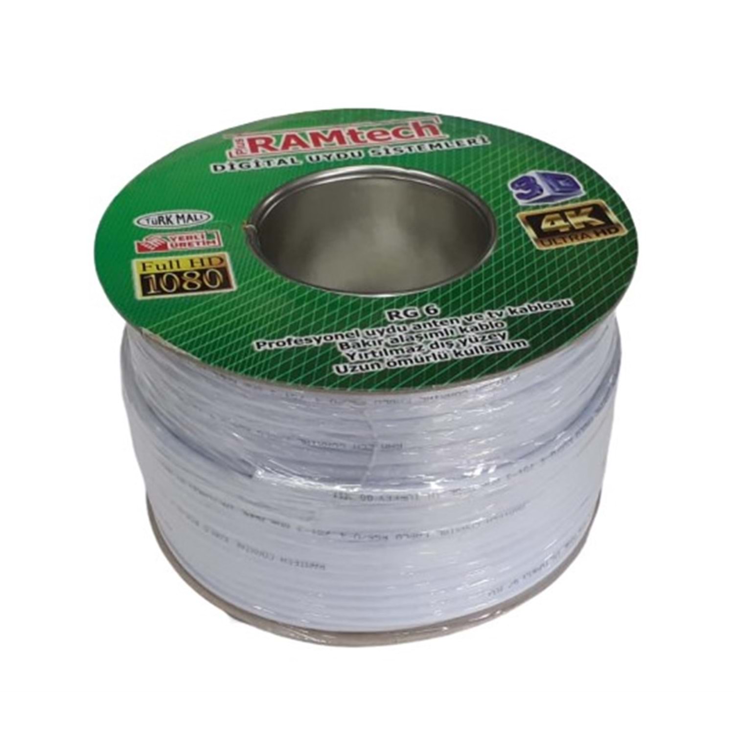 RAMTECH Rg-6 Uydu Anten Kablosu 64 Tel Ramtech 100 Metre