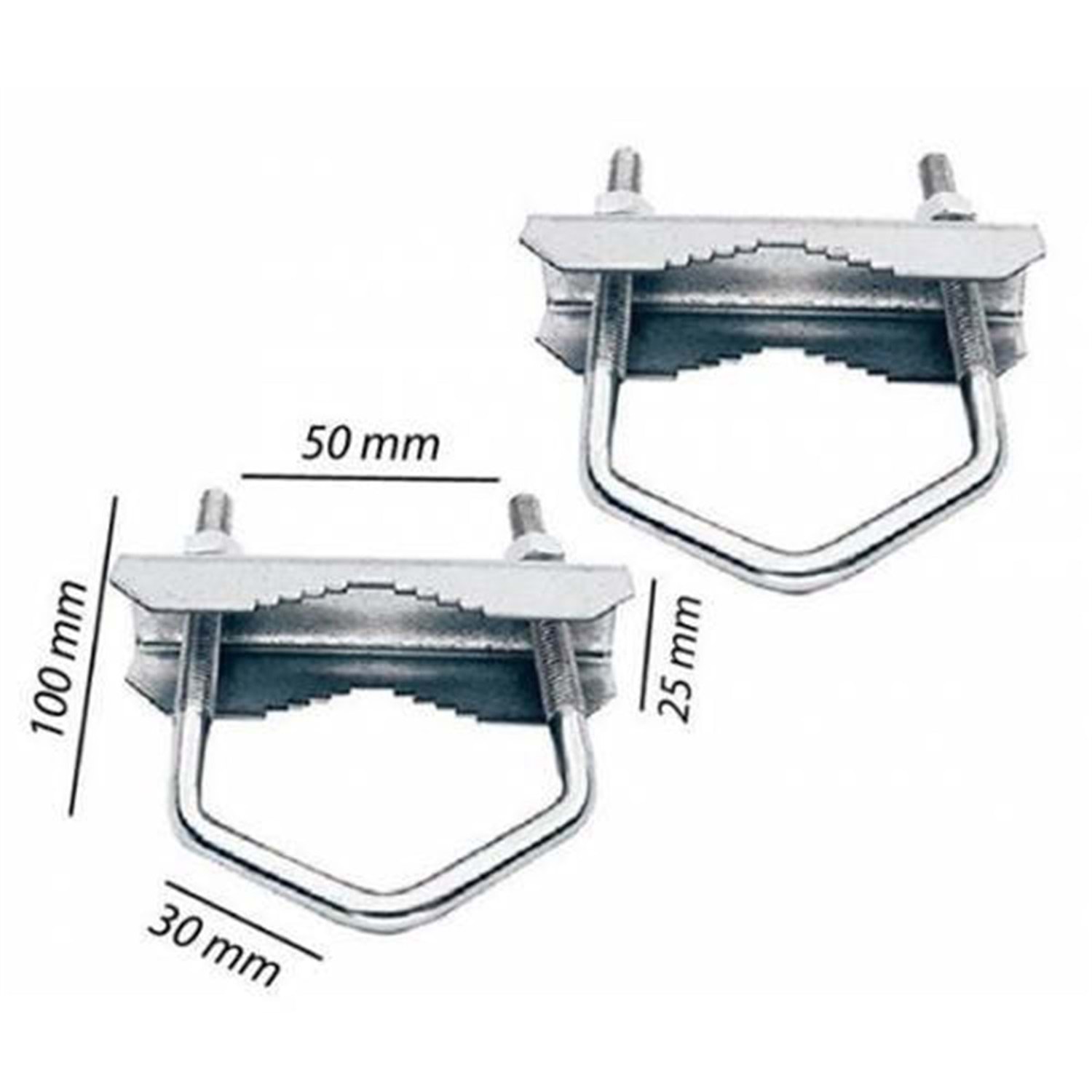 Çanak Anten Montaj Kelepçesi 14 cm Paket 2 Adettir