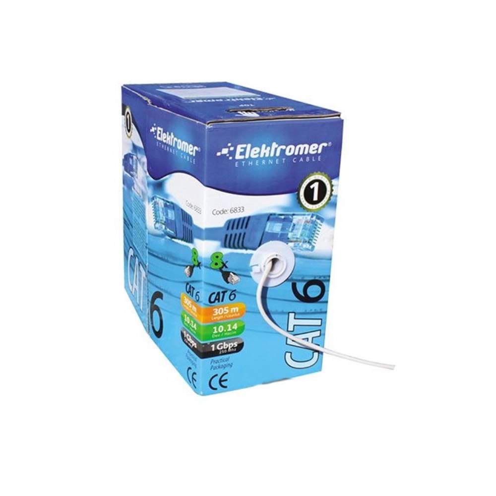 Data Cat6 Ethernet Kablosu Kablosu 305m (CCA)