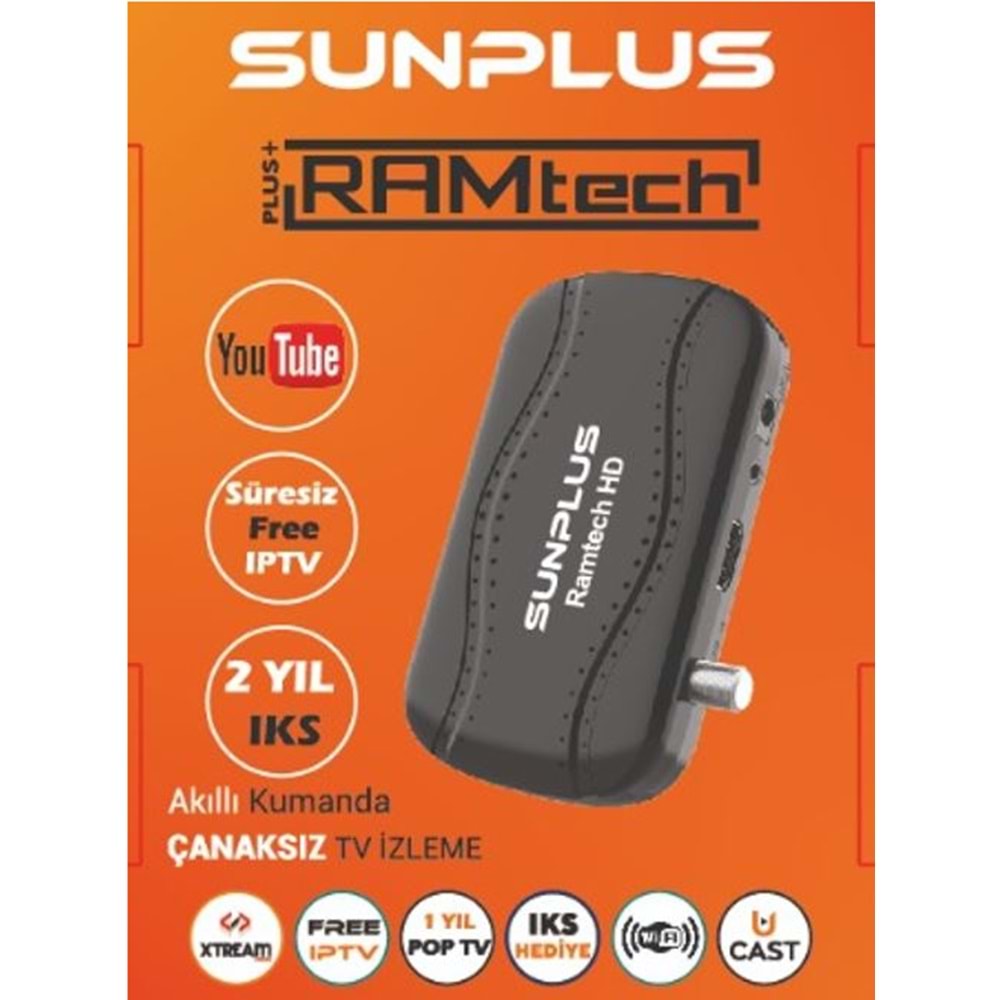 SUNPLUS Hd Uydu Alıcısı Çanaksız Uydu Akıllı Kumanda