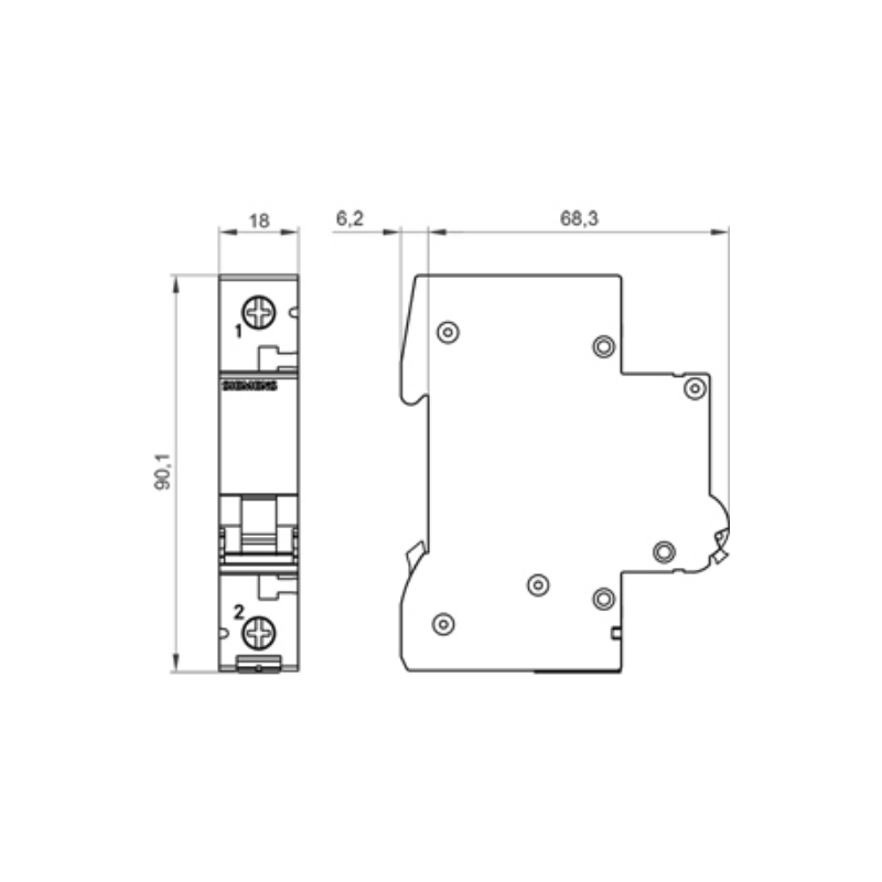 SİEMENS Otomatik Sigorta C Tipi  1* 3A  6kA