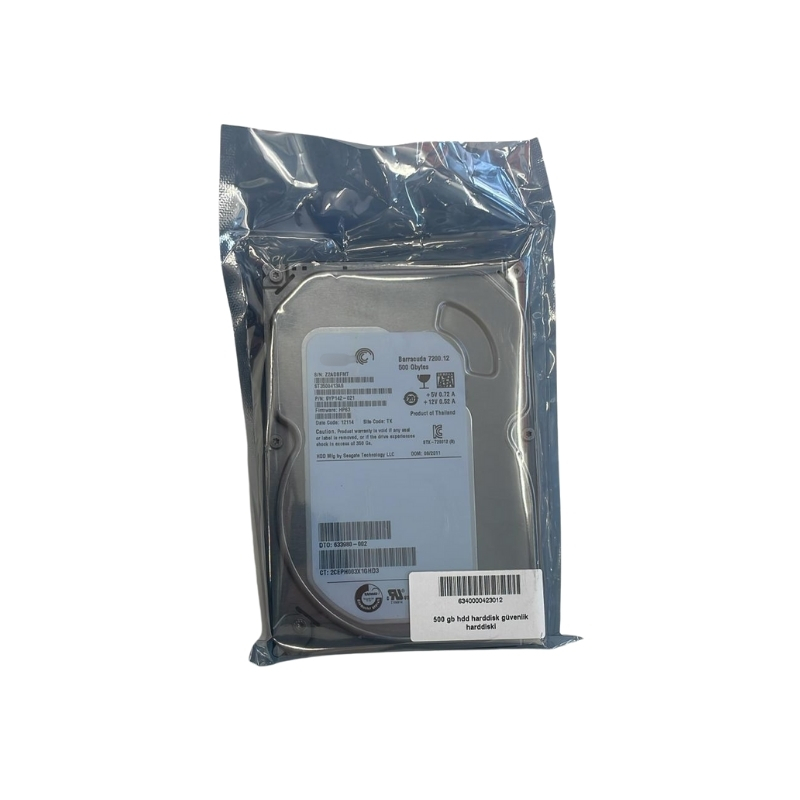 Harddisk 500 GB Güvenlik Harddisk