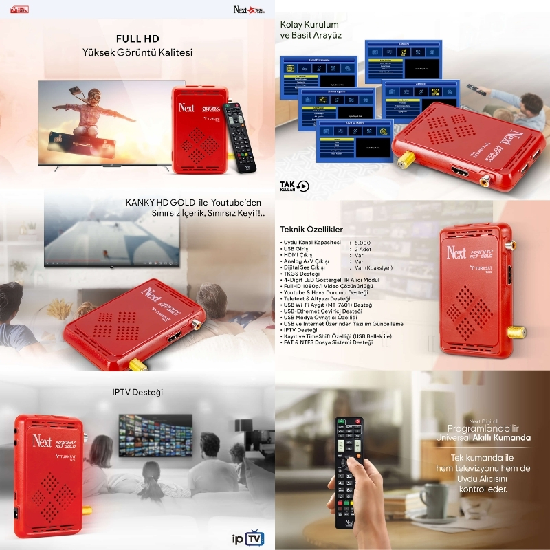 NEXT Nextstar Kanky Gold Full Hd Mini Uydu Alıcı 111047
